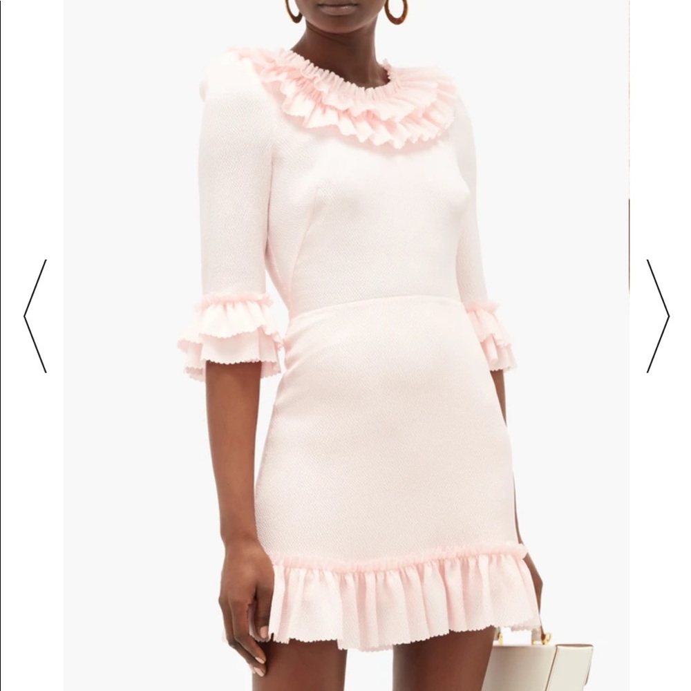 NWT Vampire’s Wife Gloria pink ruffle mini dress